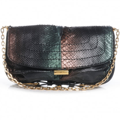 Jimmy Choo Python Arad Clutch Bag 1 of 7