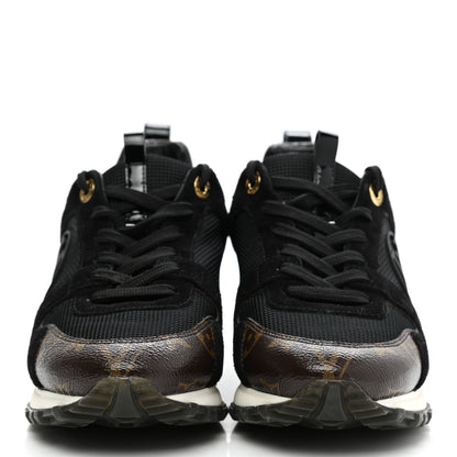 Louis Vuitton Suede Monogram Run Away Sneakers 36 Black 2 of 8