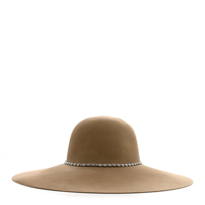 Hermes Beaver Felt Bruna Chaine d'Ancre Hat 58 Beige 1 of 8