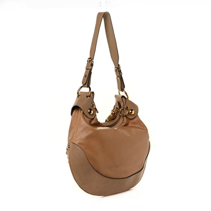 Gucci Calfskin Babouska Hobo Beige 2 of 9