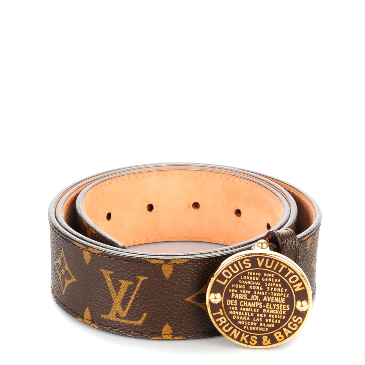Monogram Trunks and Bags Belt 90 36