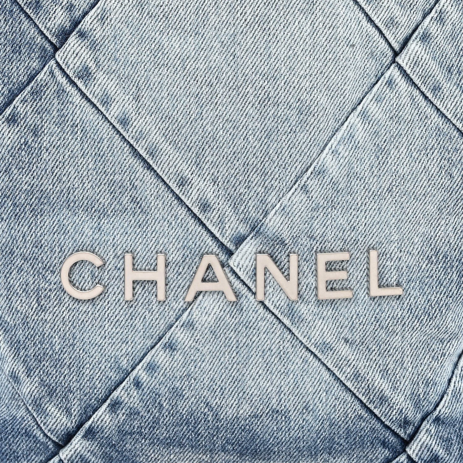 Chanel Denim Quilted Chanel 22 Backpack Blue 8 of 10