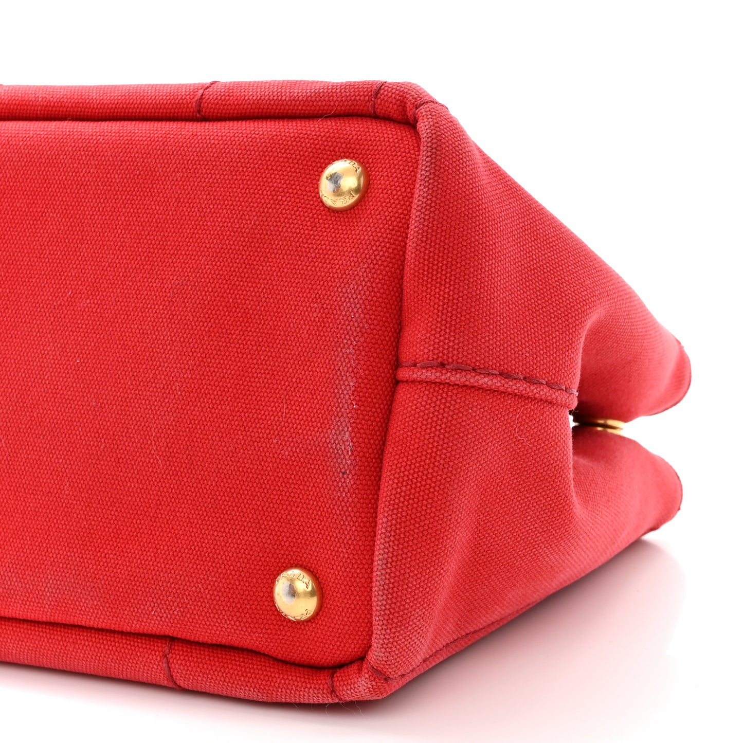 Canapa Small Logo Tote Rosso
