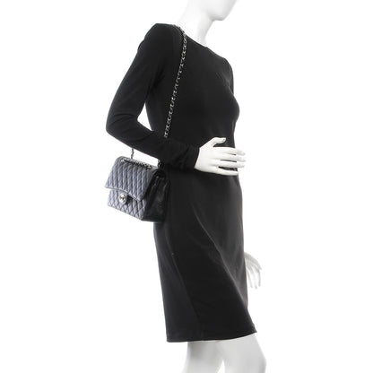 Chanel Caviar Quilted Medium Double Flap Black 3 of 8