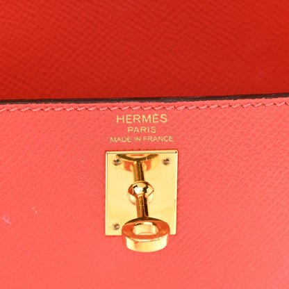 Hermes Epsom Kelly Sellier 25 Rose Jaipur 6 of 16