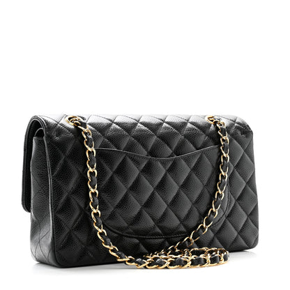 Chanel Caviar Quilted Medium Double Flap Black 3 of 11