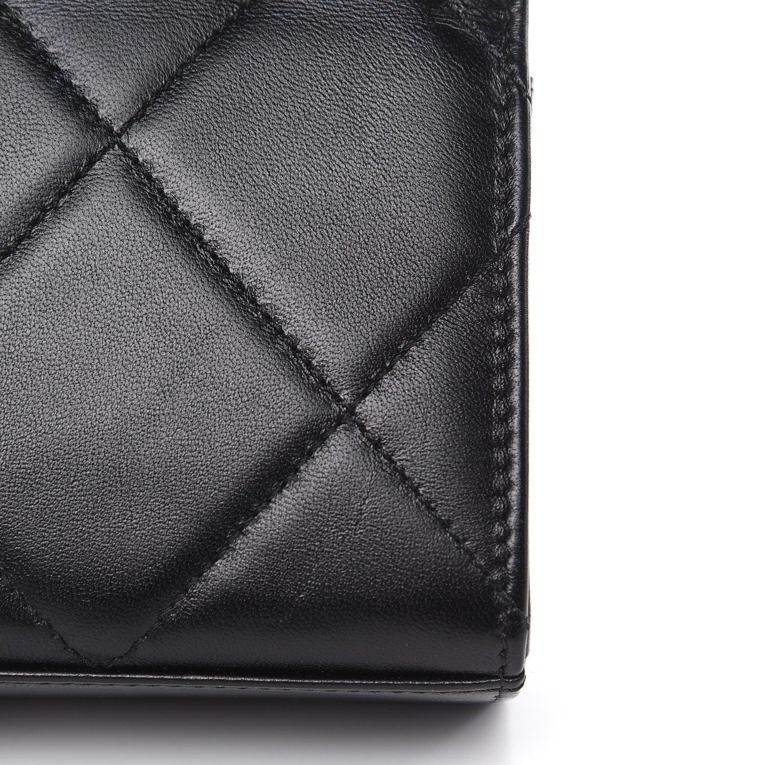 Chanel Lambskin Quilted Mini Trendy CC Chain Wallet Black 11 of 12