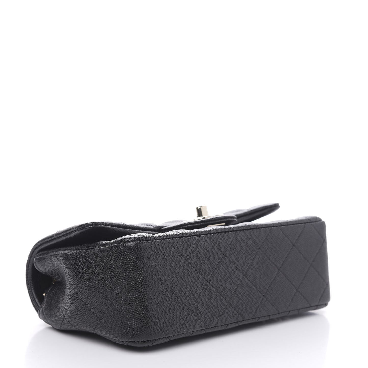 Caviar Quilted Mini Rectangular Flap Black
