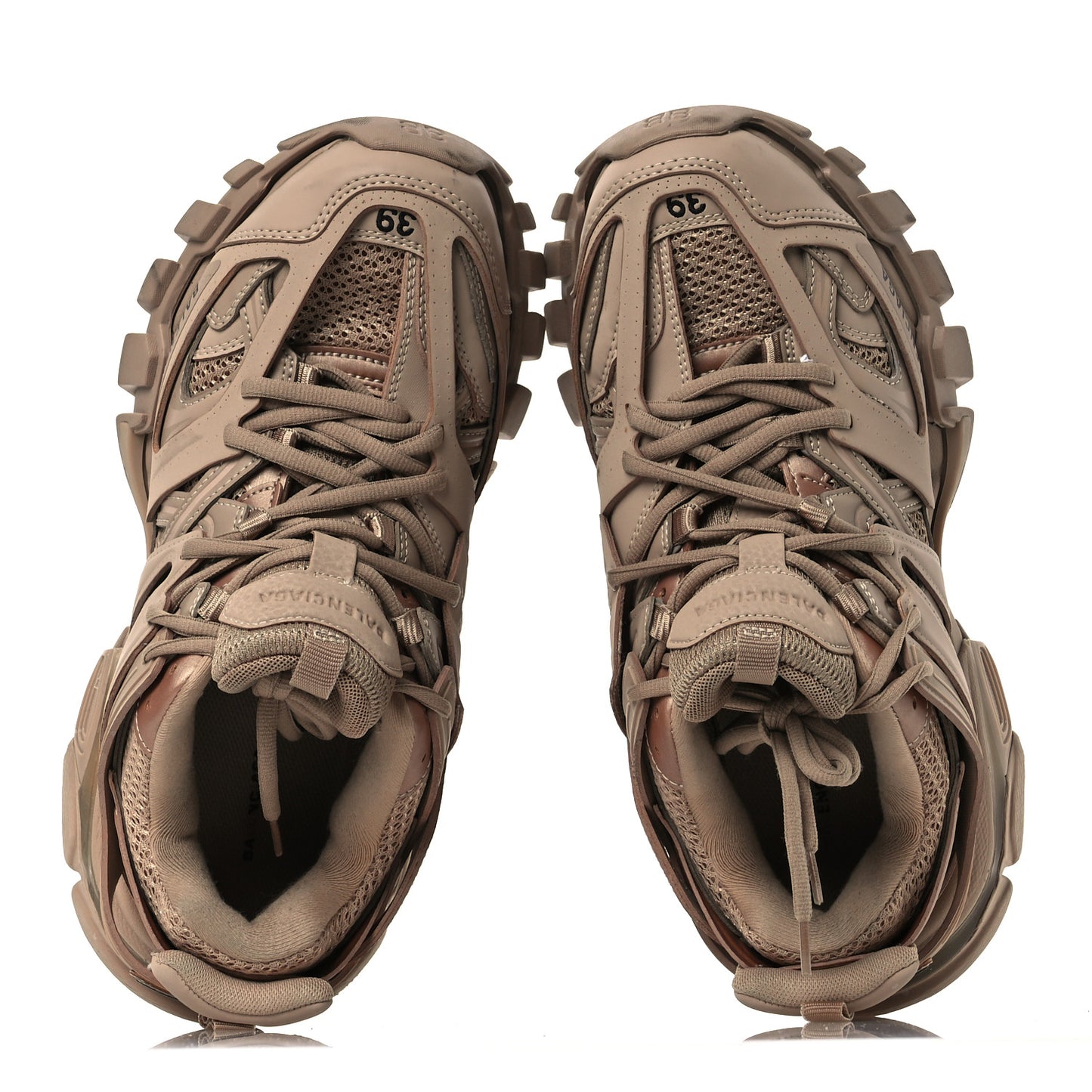 Mesh Rubber Uni-Matte Full Color Womens Track Sneakers 39 Full Beige