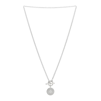 Hermes Sterling Silver Amulettes H Confettis Pendant Necklace 2 of 5