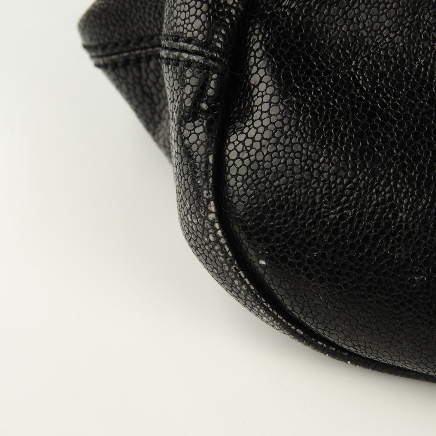 Grained Calfskin Large Nightingale Black