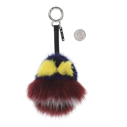 Fendi Mink Fox Fur Kid Monster Bag Bug Charm Multicolor 3 of 4