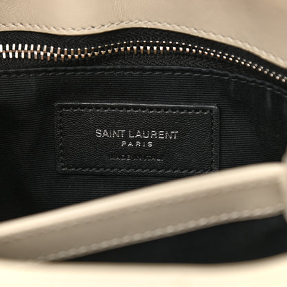 Saint Laurent Calfskin Y Quilted Monogram Toy Loulou Crossbody Bag Crema Soft 6 of 10