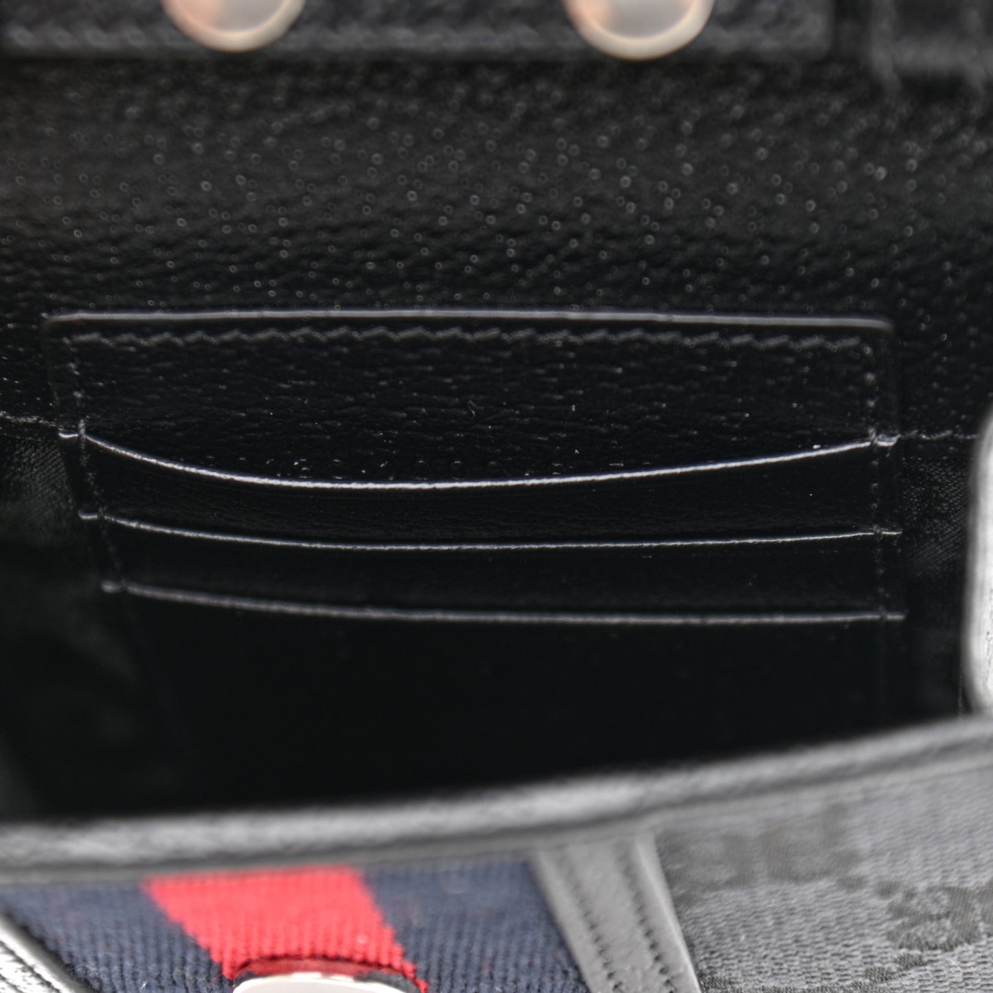 X BALENCIAGA BB Monogram Web Mini Ophidia Crossbody Bag Black