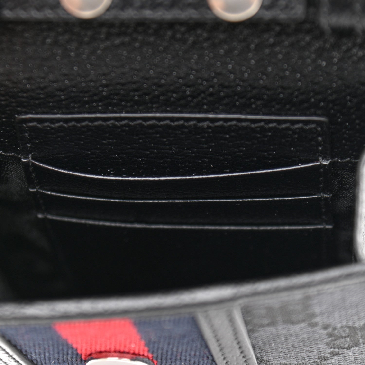 Gucci X BALENCIAGA BB Monogram Web Mini Ophidia Crossbody Bag Black 6 of 9