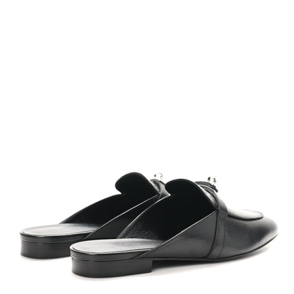 Hermes Goatskin Oz Mules 40 Black 5 of 11