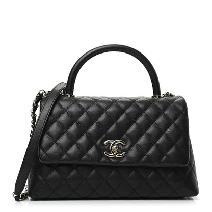 Chanel Caviar Quilted Small Coco Handle Flap Black 1 of 9