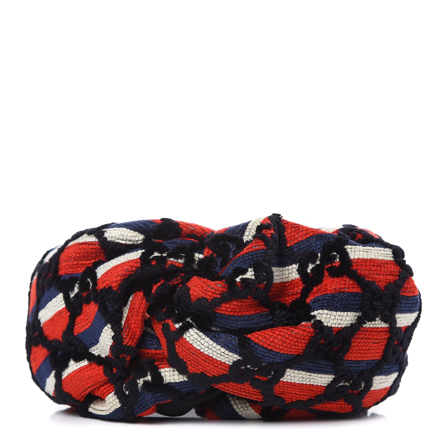 Cotton Embroidered GG Blend Headband M Blue Red