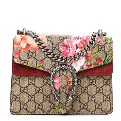 Gucci GG Supreme Monogram Blooms Mini Dionysus Shoulder Bag Beige Multicolor Dry Rose 1 of 10