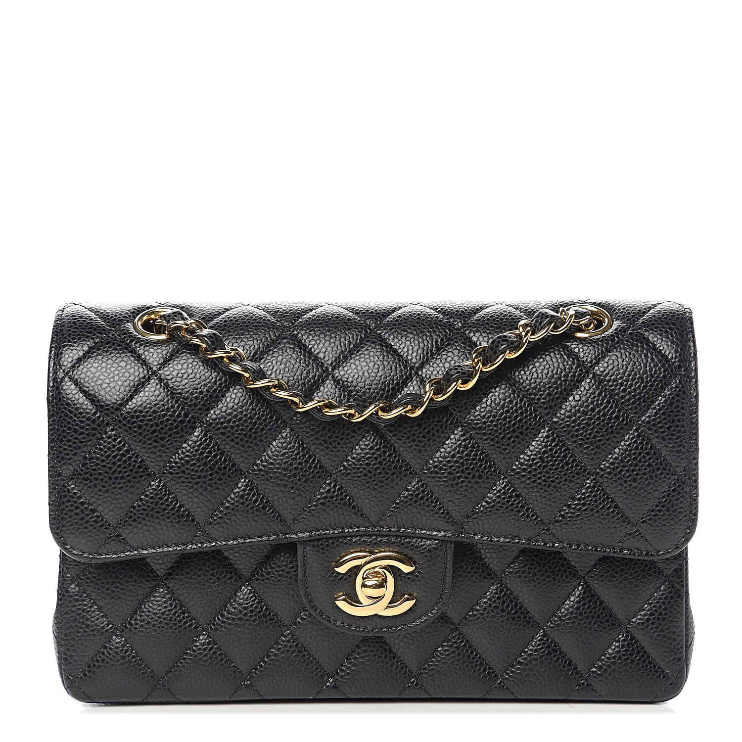 Chanel Caviar Quilted Small Double Flap Black 1 of 10