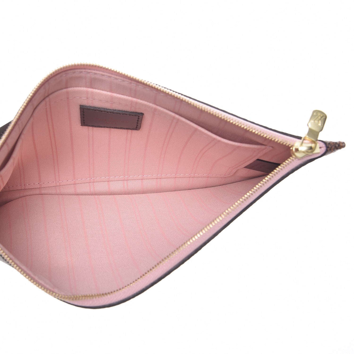 Louis Vuitton Damier Ebene Neverfull MM GM Pochette Rose Ballerine 5 of 8