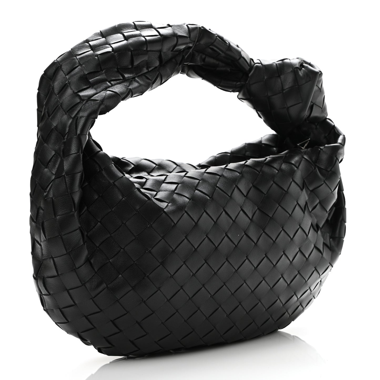 Nappa Intrecciato Teen Jodie Hobo Black