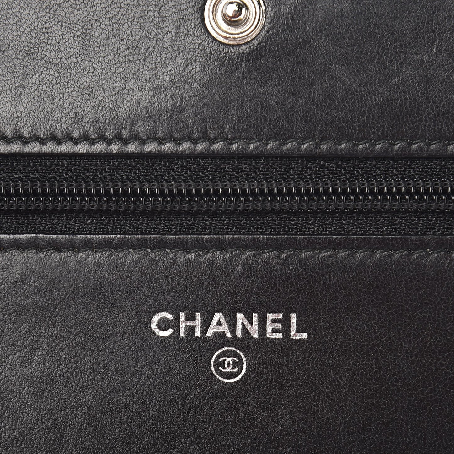 Lambskin Quilted Boy Wallet On Chain WOC Black