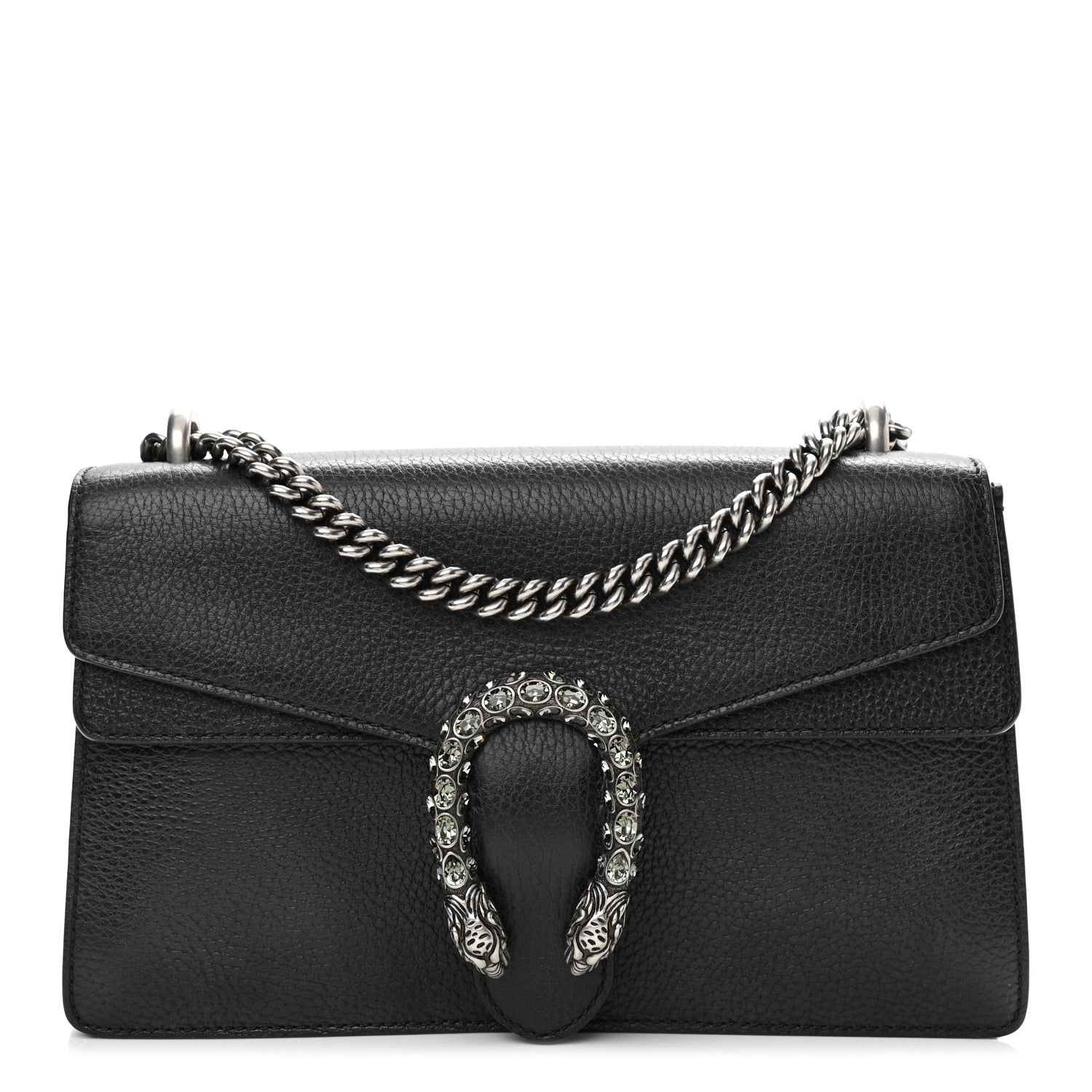 Gucci Pebbled Calfskin Small Dionysus Shoulder Bag Black 1 of 11