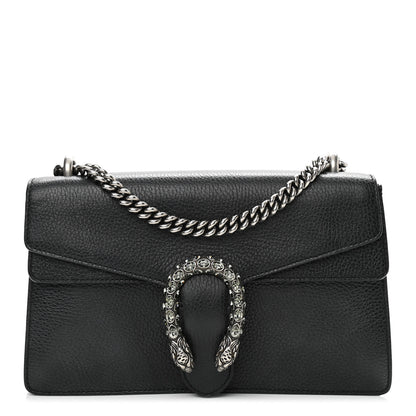 Gucci Pebbled Calfskin Small Dionysus Shoulder Bag Black 1 of 11