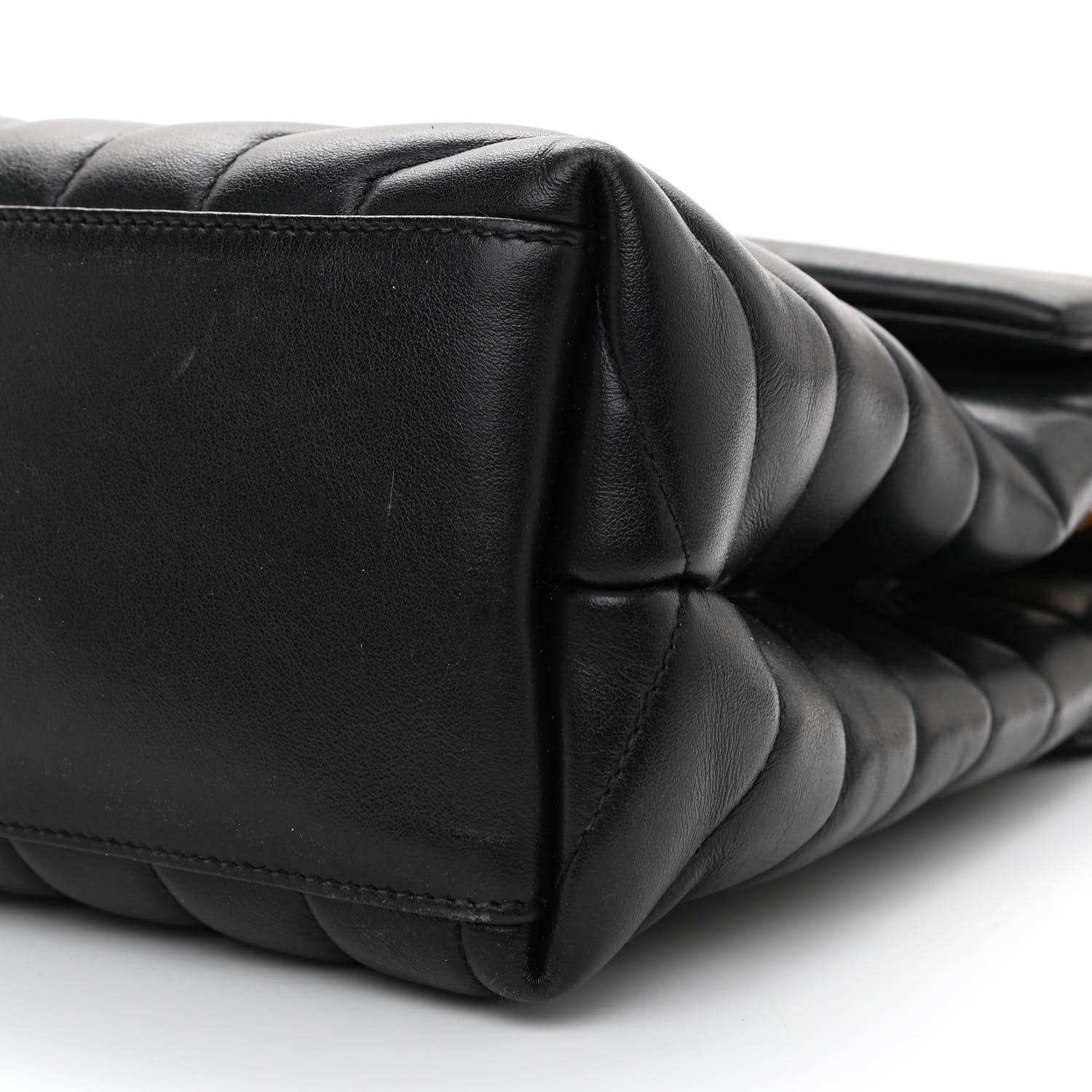 Saint Laurent Calfskin Y Quilted Monogram Medium Loulou Chain Satchel Black 8 of 9