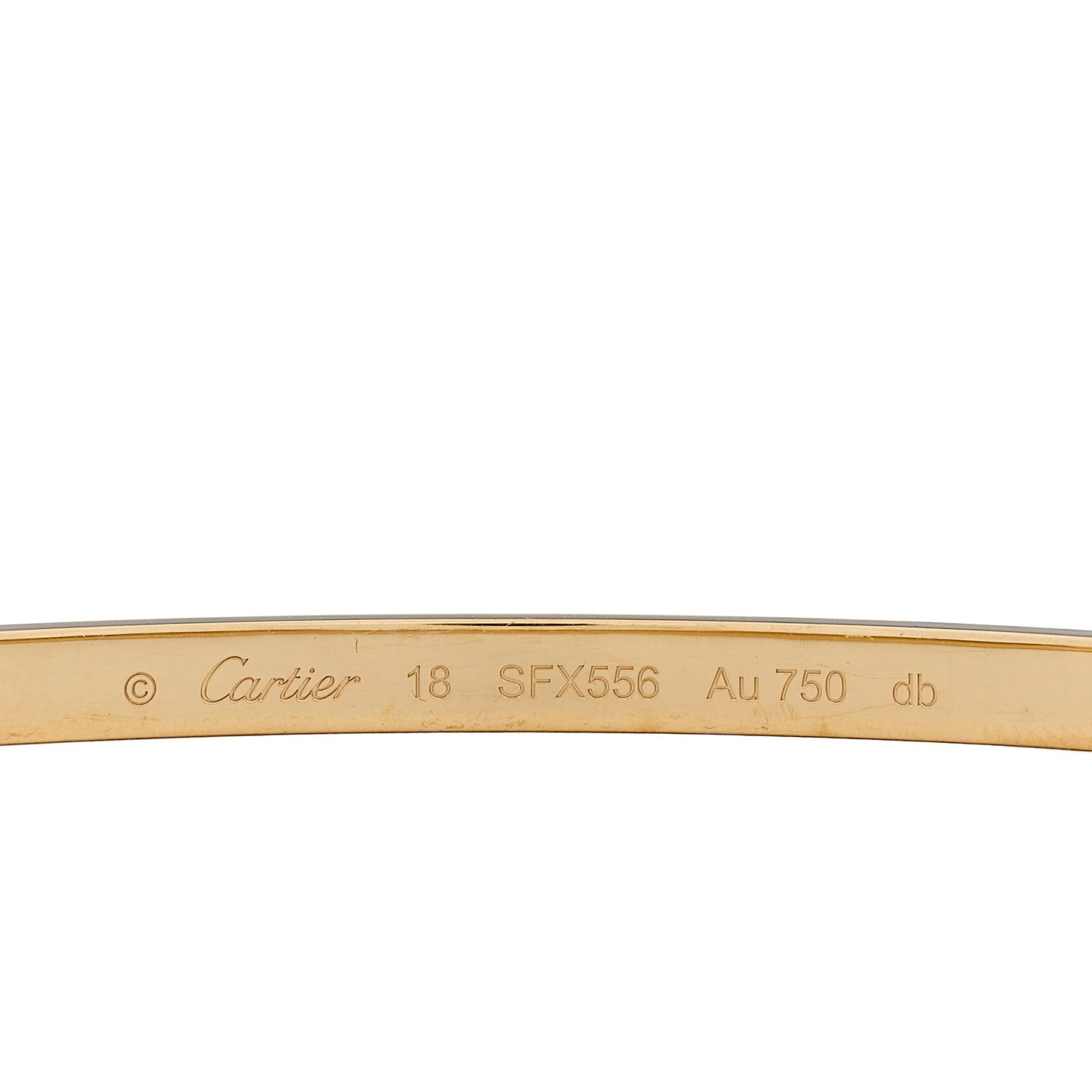 18K Yellow Gold Small LOVE Bracelet 18