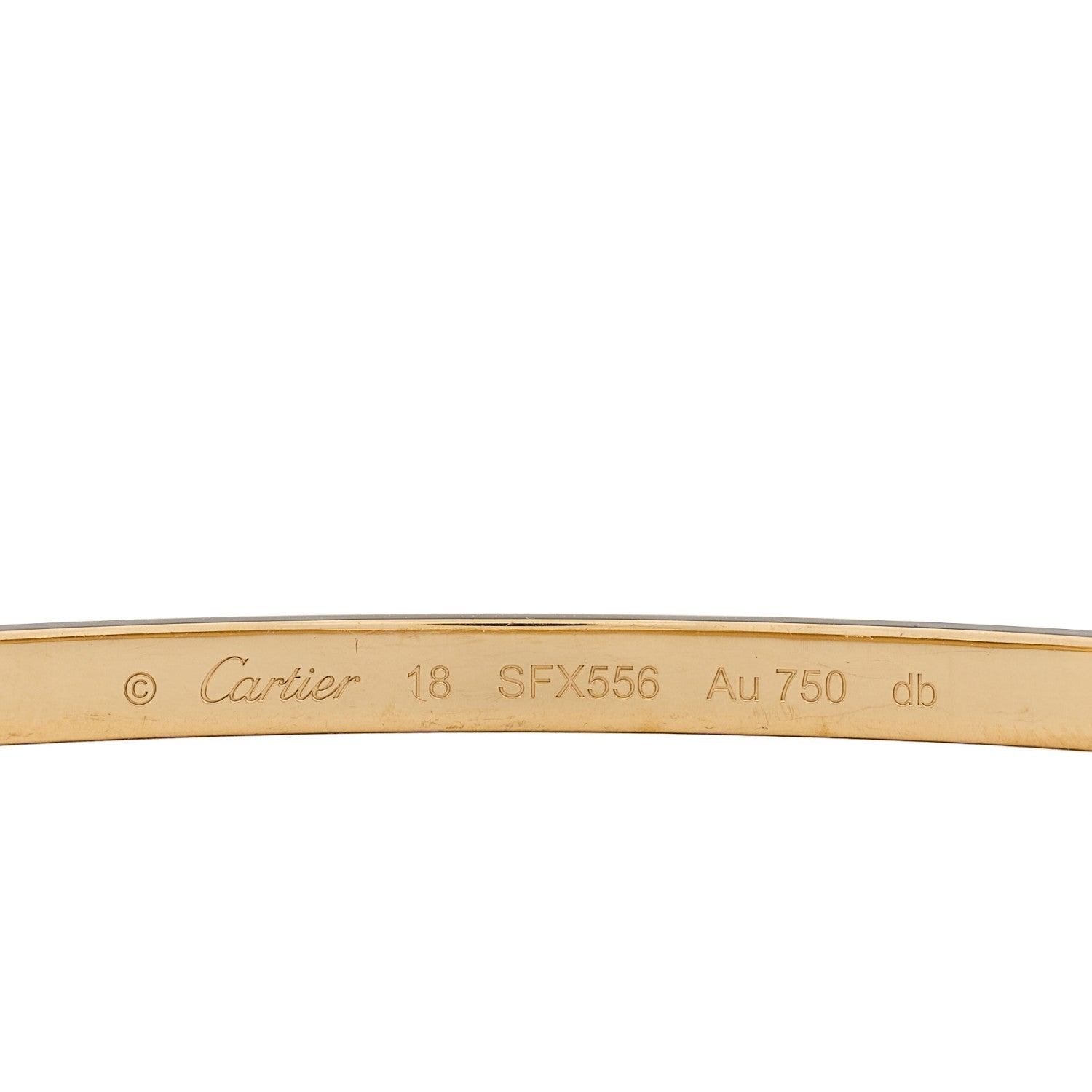 Cartier 18K Yellow Gold Small LOVE Bracelet 18 3 of 4