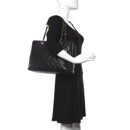 Chanel Caviar Quilted Grand Shopping Tote GST Black 2 of 13