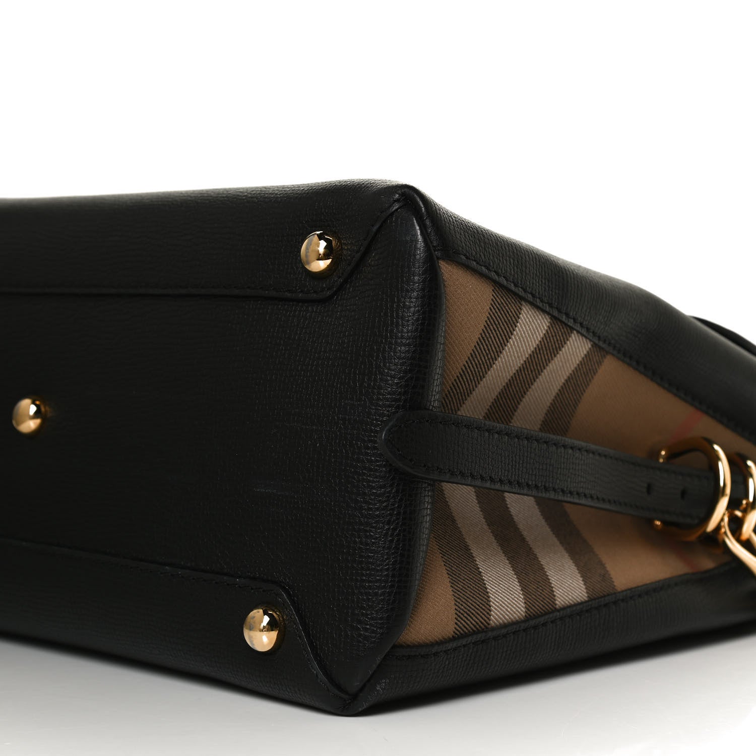 Burberry Derby Calfskin House Check Medium Camberley Black 11 of 13