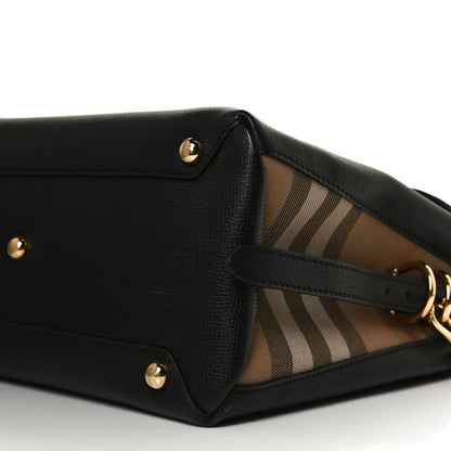 Burberry Derby Calfskin House Check Medium Camberley Black 11 of 13