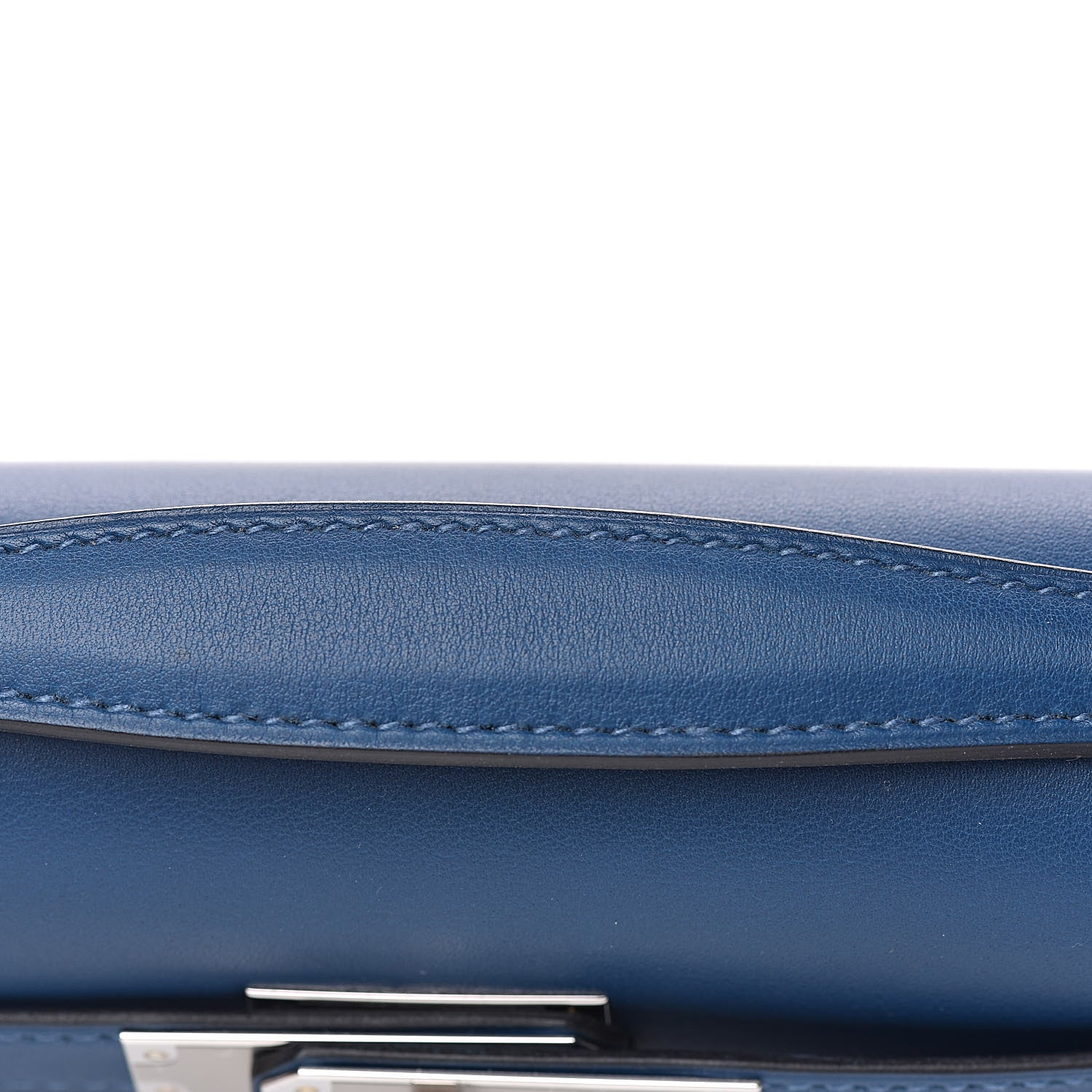 Hermes Swift Kelly Cut Clutch Pochette Deep Bleu 18 of 21