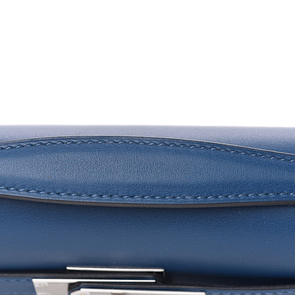 Hermes Swift Kelly Cut Clutch Pochette Deep Bleu 18 of 21