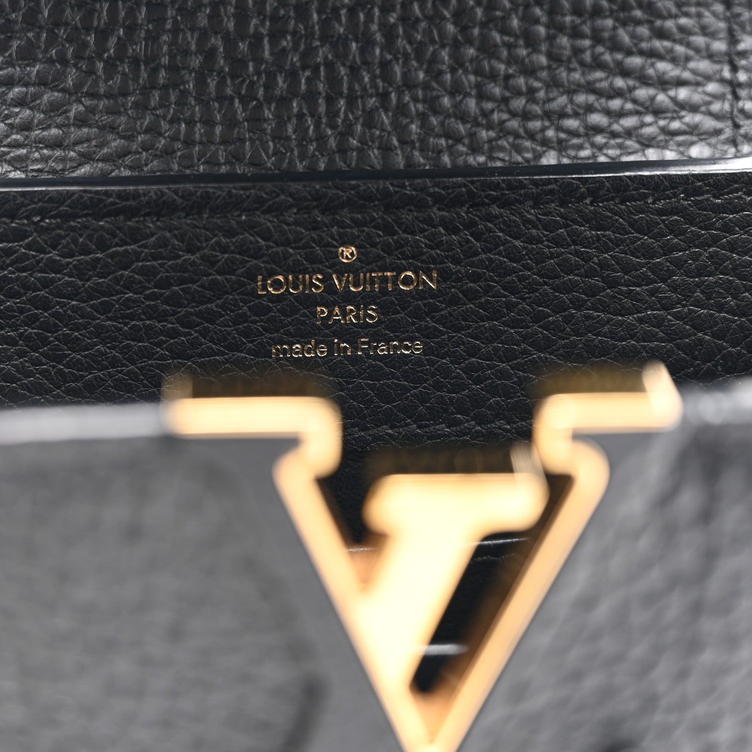 Louis Vuitton Taurillon Mini Capucines Black 6 of 9