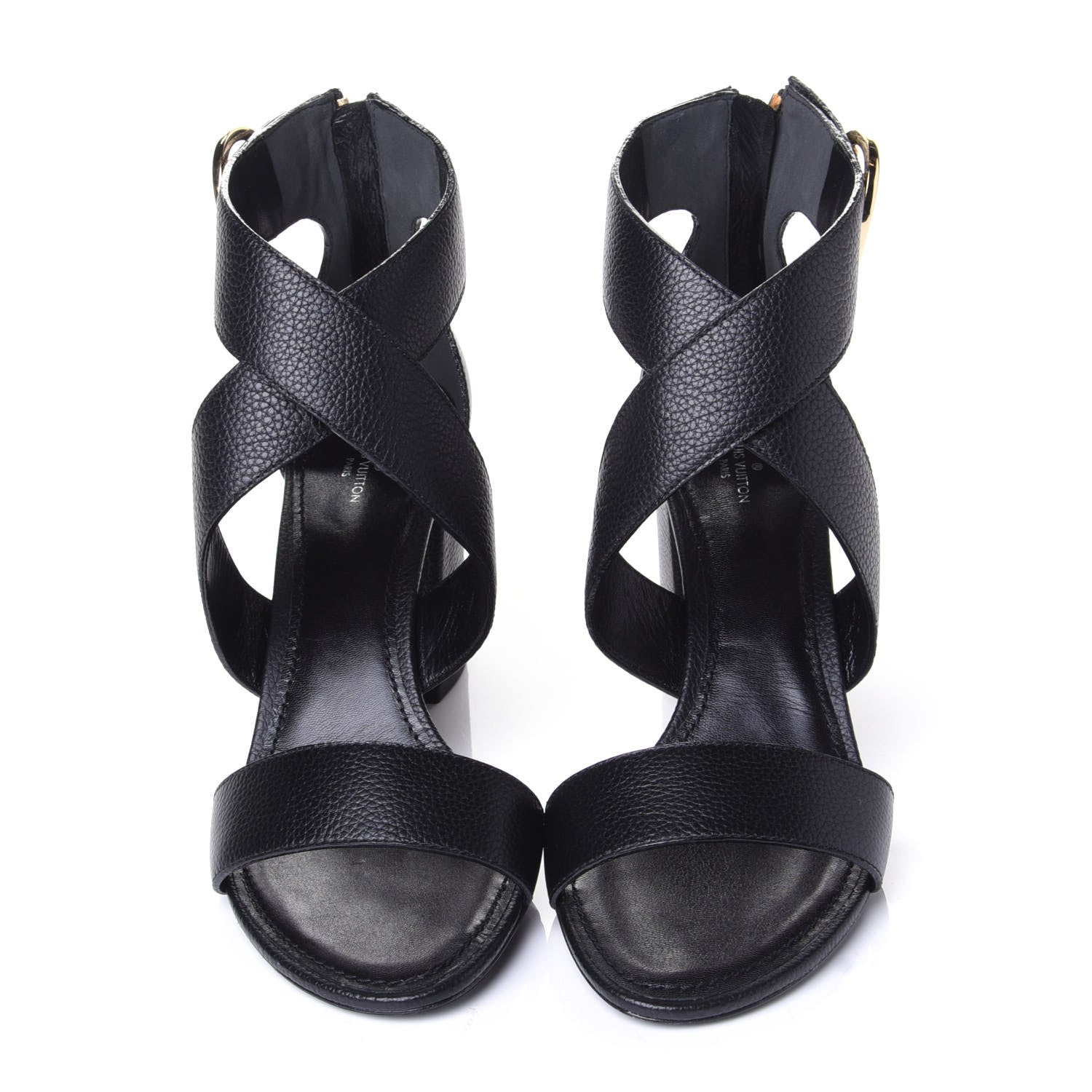 Louis Vuitton Calfskin Horizon Sandals 40 Black 5 of 10
