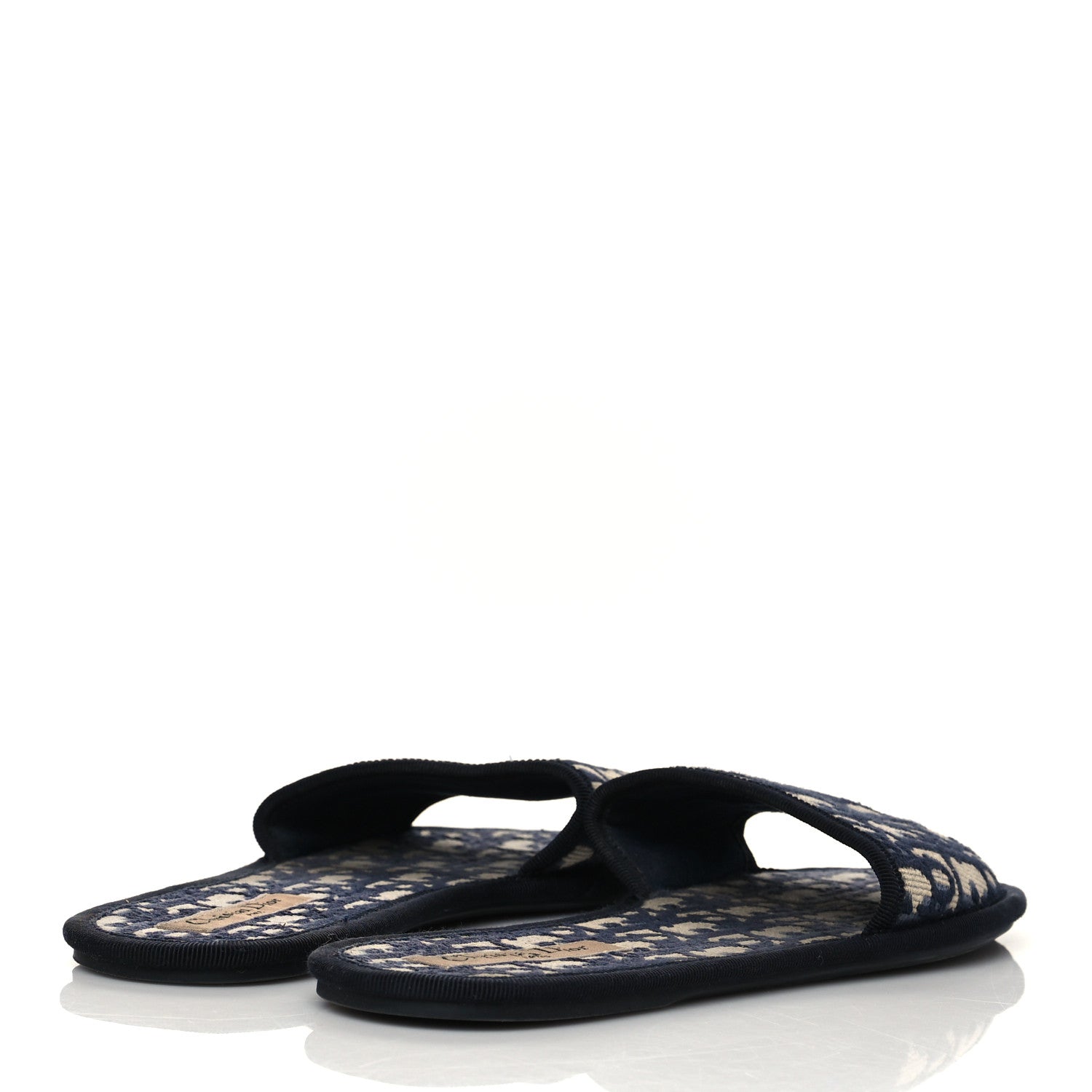 Christian Dior Velvet Oblique Chez Moi Sandal 39 Deep Blue 4 of 8