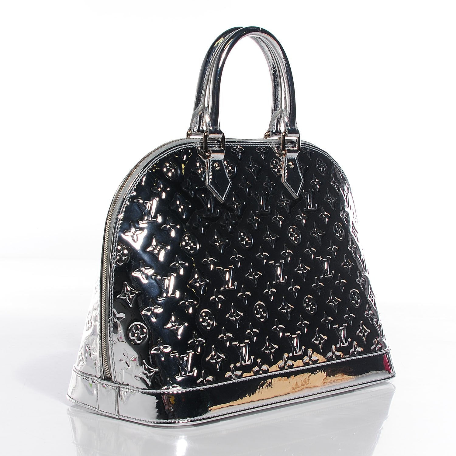 Louis Vuitton Monogram Miroir Alma MM Silver 2 of 7