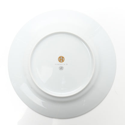 Hermes Porcelain Mosaique Au 24 Gold Dinner Plate Set of 2 3 of 10