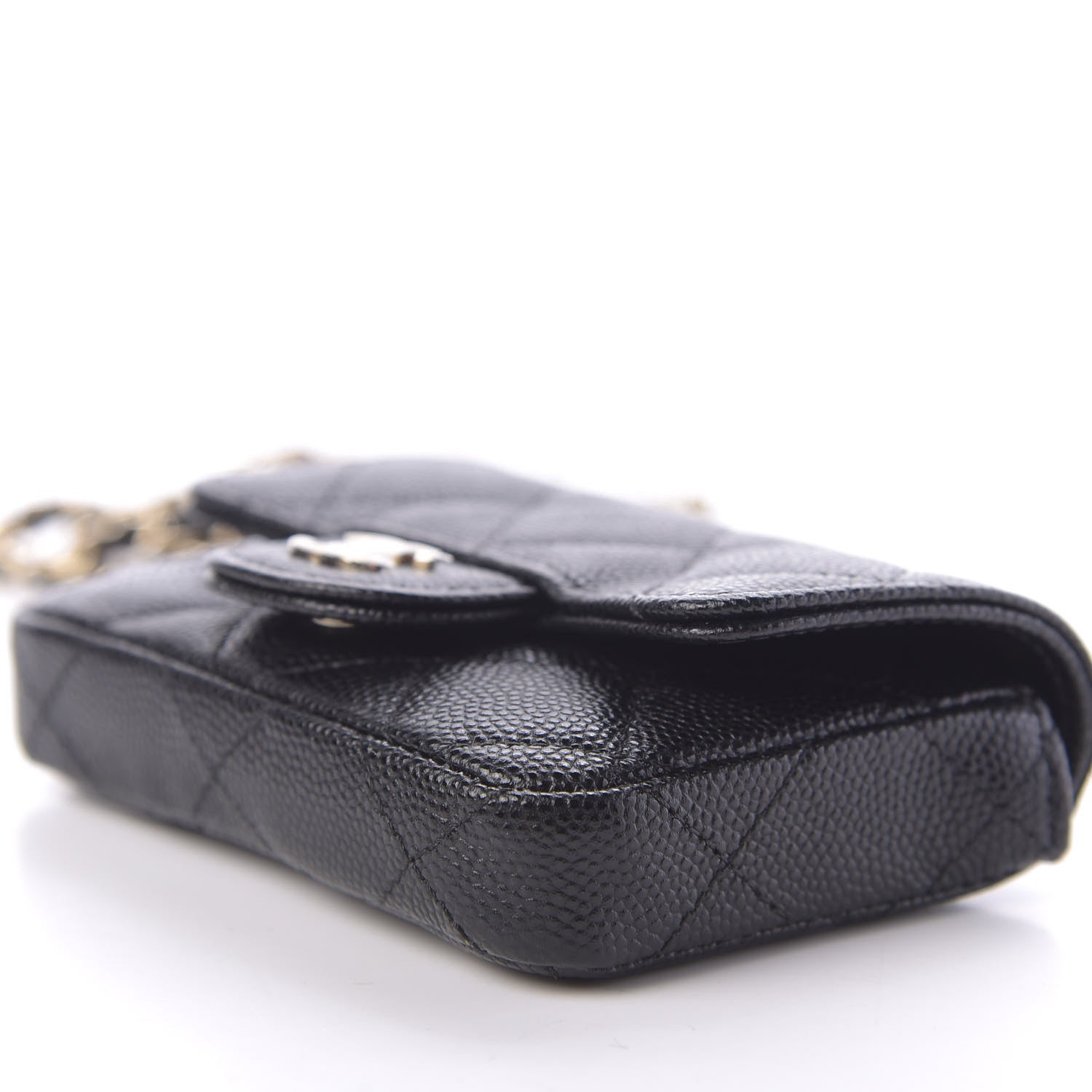 Chanel Caviar Quilted Mini Chain Belt Bag Black 8 of 14
