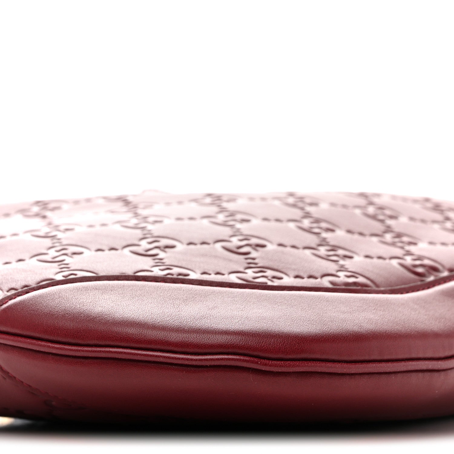 Gucci GG Calfskin Embossed B Medium Shoulder Bag Rose Ancora 9 of 10