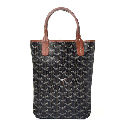 Goyard Goyardine Poitiers Tote Black Gold 1 of 9