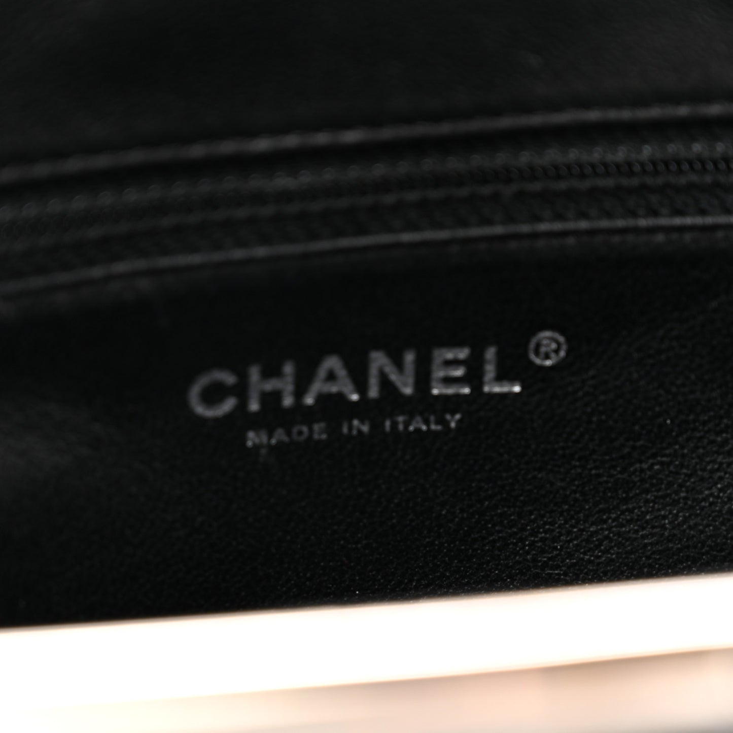 Lambskin Perforated Timeless Clutch Black
