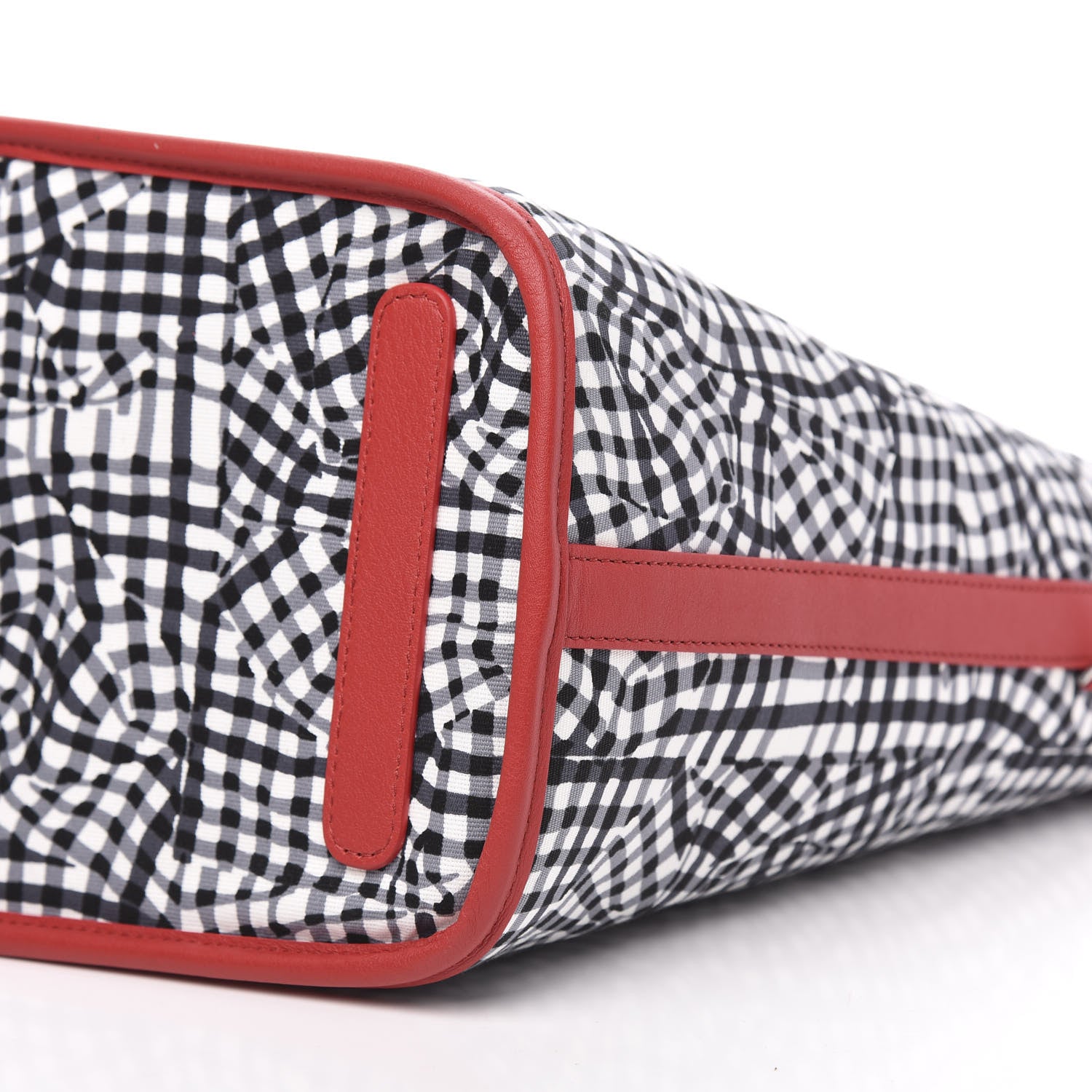 MCM Visetos Medium Liz Reversible Shopper Tote Black Red 13 of 13