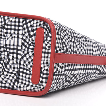 MCM Visetos Medium Liz Reversible Shopper Tote Black Red 13 of 13