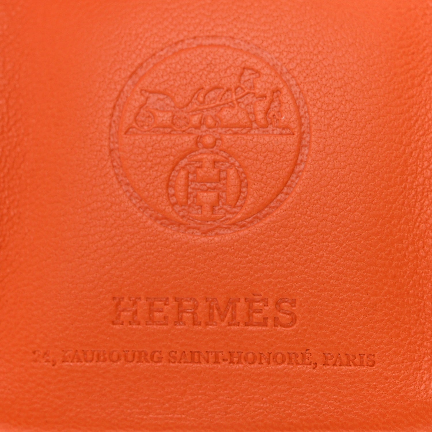 Hermes Milo Lambskin Swift Shopping Bag Charm Feu Gold 4 of 6