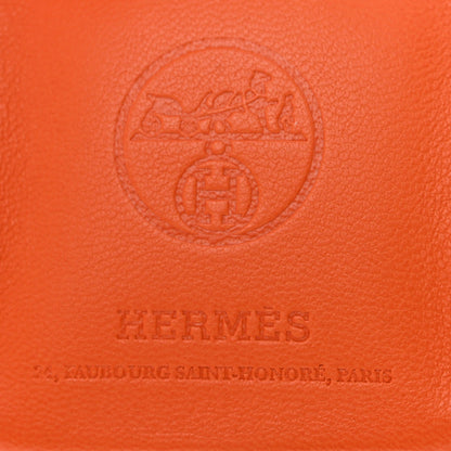Hermes Milo Lambskin Swift Shopping Bag Charm Feu Gold 4 of 6
